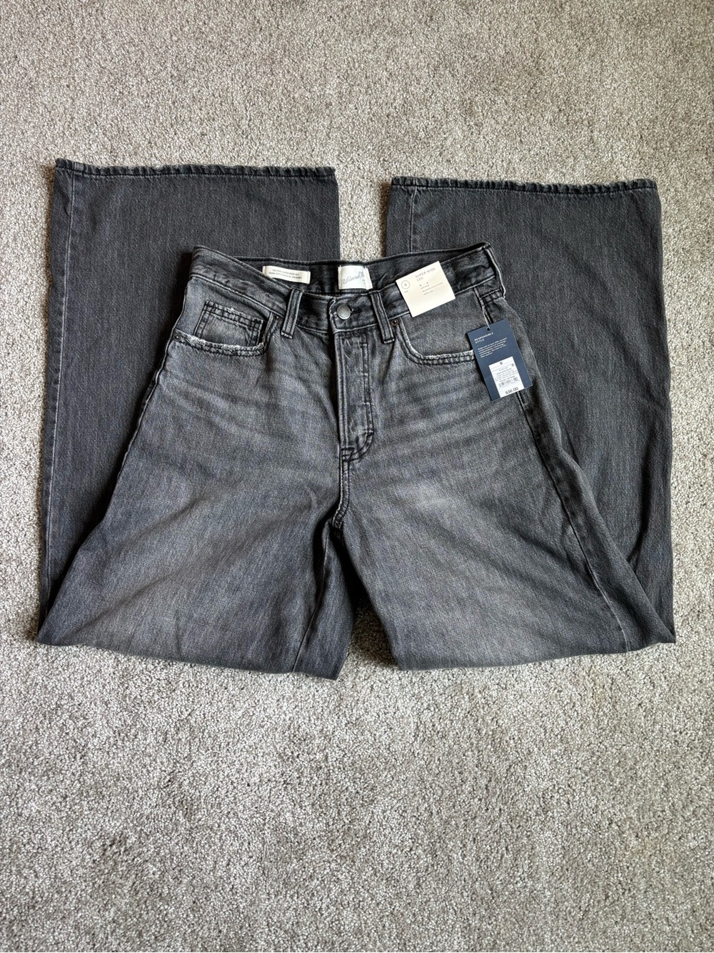 Universal Thread Super Wide Leg Mid-Rise 100% Cotton Jeans Women’s Size 6